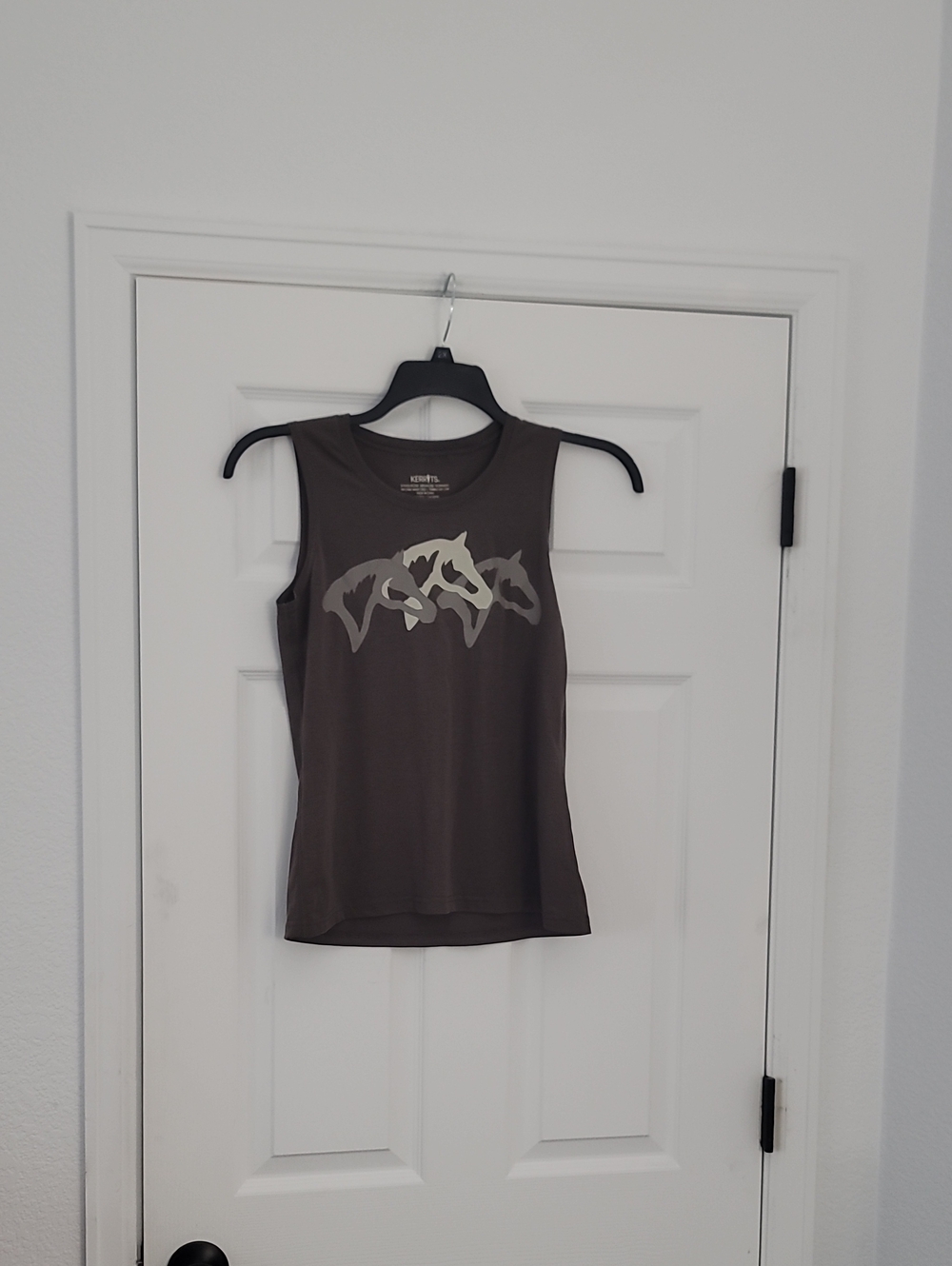 Kerrits Sleeveless Horse Graphic Tank - Charcoal